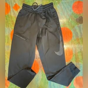 Nike Mens Dri-FIT Track Sweat Pants Slim Fit Joggers Black Size Small Logo RN563